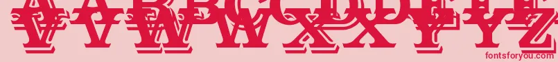 Outstanding Font – Red Fonts on Pink Background