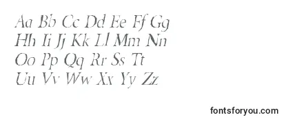 Шрифт BeryliumgauntItalic