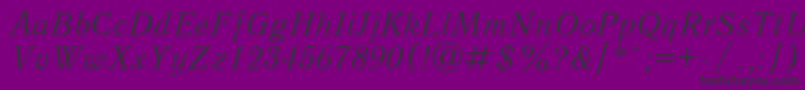Qnai Font – Black Fonts on Purple Background