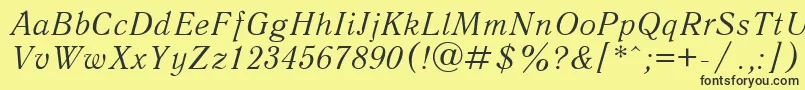 Qnai Font – Black Fonts on Yellow Background