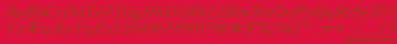 Подробнее о шрифте Qnai Шрифт Qnai – коричневые шрифты на красном фоне