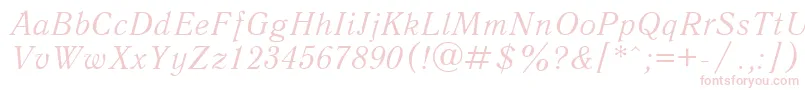 Qnai Font – Pink Fonts on White Background