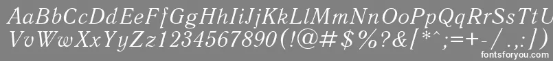 Qnai Font – White Fonts on Gray Background