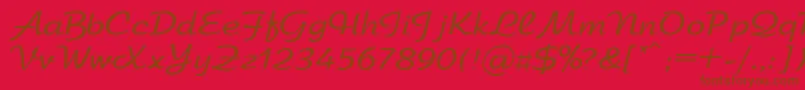 Arbatdi Font – Brown Fonts on Red Background