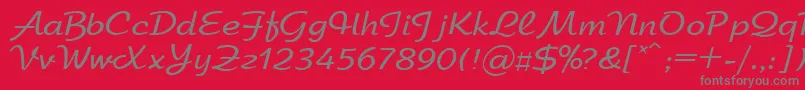 Arbatdi Font – Gray Fonts on Red Background