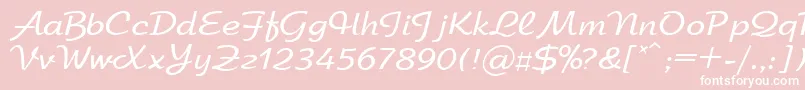 Arbatdi Font – White Fonts on Pink Background