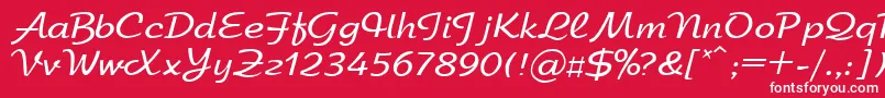 Arbatdi Font – White Fonts on Red Background