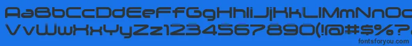 Шрифт Zygo – чёрные шрифты на синем фоне