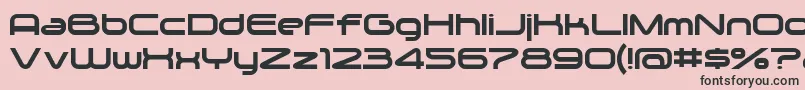 Zygo Font – Black Fonts on Pink Background