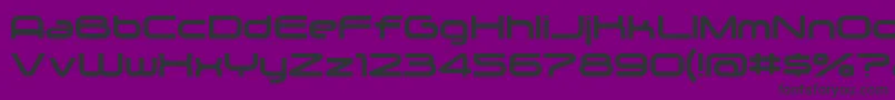 フォントZygo – 紫の背景に黒い文字
