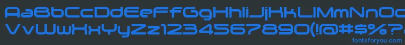 Zygo Font – Blue Fonts on Black Background