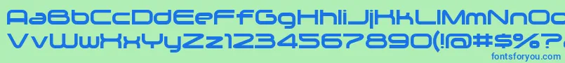 Zygo Font – Blue Fonts on Green Background