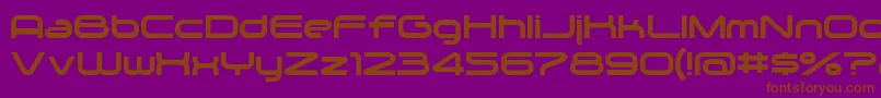 Zygo Font – Brown Fonts on Purple Background