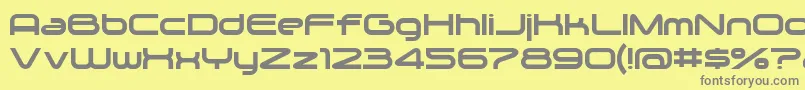 Zygo Font – Gray Fonts on Yellow Background