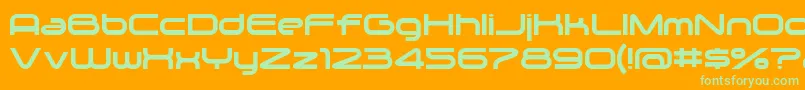 Zygo Font – Green Fonts on Orange Background