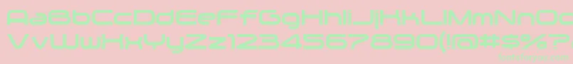 Zygo Font – Green Fonts on Pink Background