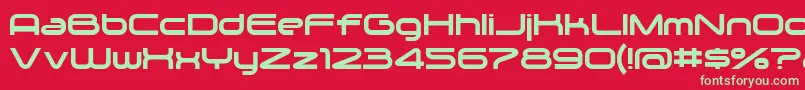 Zygo Font – Green Fonts on Red Background
