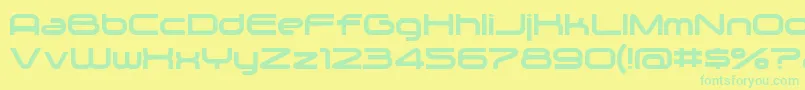 Zygo Font – Green Fonts on Yellow Background