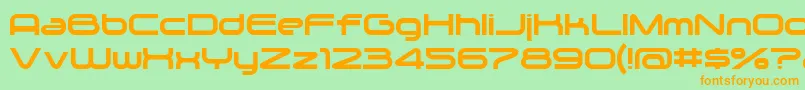 Zygo Font – Orange Fonts on Green Background