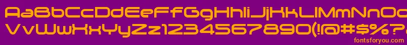 Zygo Font – Orange Fonts on Purple Background