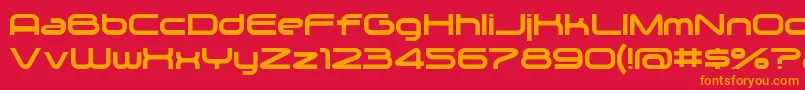 Zygo Font – Orange Fonts on Red Background