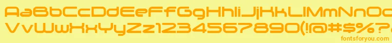 Zygo Font – Orange Fonts on Yellow Background