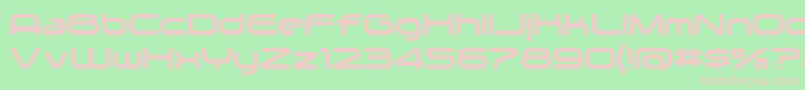 フォントZygo – 緑の背景にピンクのフォント