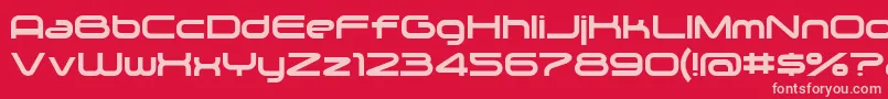 Zygo Font – Pink Fonts on Red Background