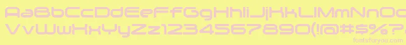 Zygo Font – Pink Fonts on Yellow Background