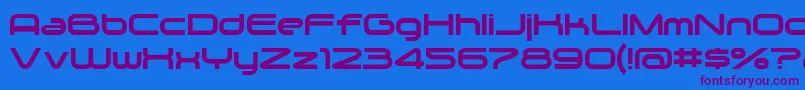Zygo Font – Purple Fonts on Blue Background