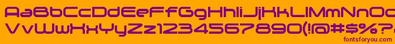 Zygo Font – Purple Fonts on Orange Background