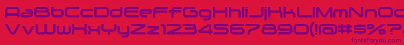 Zygo Font – Purple Fonts on Red Background