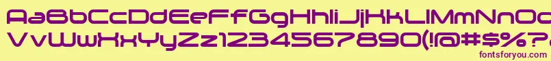 Zygo Font – Purple Fonts on Yellow Background