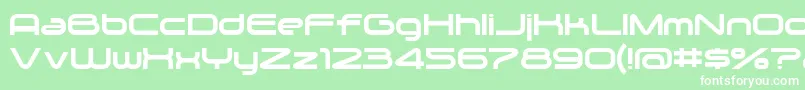 Zygo Font – White Fonts on Green Background