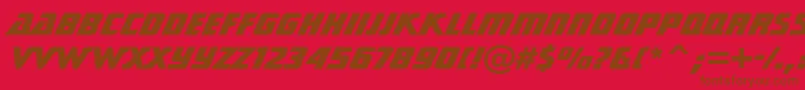 Подробнее о шрифте SonicCutThruHeavyBt Шрифт SonicCutThruHeavyBt – коричневые шрифты на красном фоне