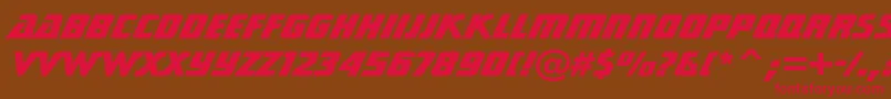 SonicCutThruHeavyBt Font – Red Fonts on Brown Background