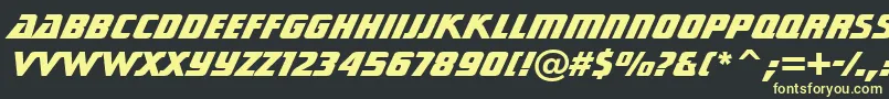 Подробнее о шрифте SonicCutThruHeavyBt Шрифт SonicCutThruHeavyBt – жёлтые шрифты на чёрном фоне