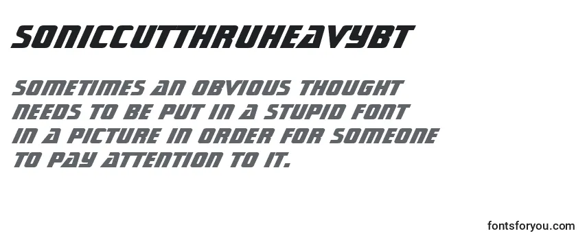 SonicCutThruHeavyBt-fontti