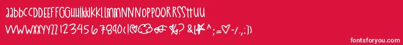 Estanoche Font – White Fonts on Red Background