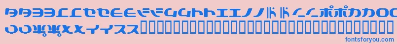 Tokysフォントについての詳細 フォントTokys – ピンクの背景に青い文字
