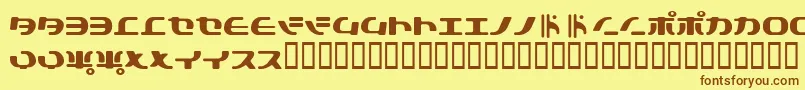 More about Tokys Font Tokys Font – Brown Fonts on Yellow Background