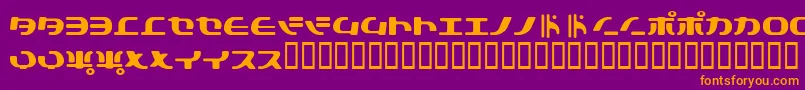 Tokys Font – Orange Fonts on Purple Background