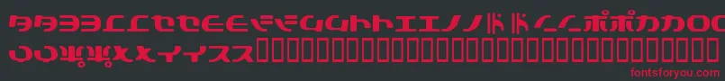 Tokys Font – Red Fonts on Black Background