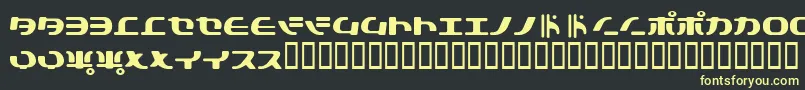 Tokys Font – Yellow Fonts on Black Background