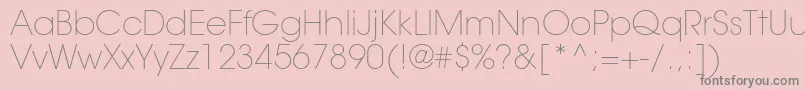 ItcavantgardestdXlt Font – Gray Fonts on Pink Background