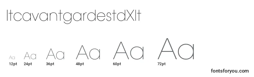 ItcavantgardestdXlt Font Sizes