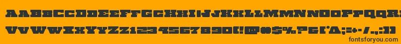 Chicagoexpress Font – Black Fonts on Orange Background