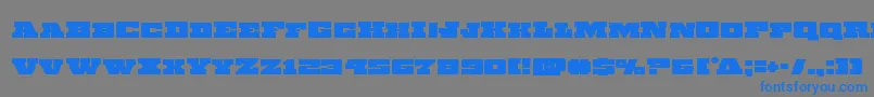 Chicagoexpress Font – Blue Fonts on Gray Background