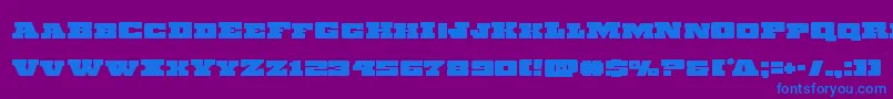 Chicagoexpress Font – Blue Fonts on Purple Background