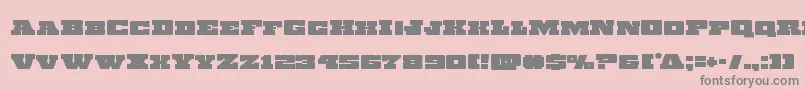 Chicagoexpress Font – Gray Fonts on Pink Background